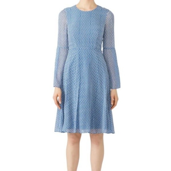 LK Bennett Dresses & Skirts - L.K. Bennett Abbie Dotted Silk Dress FLAW